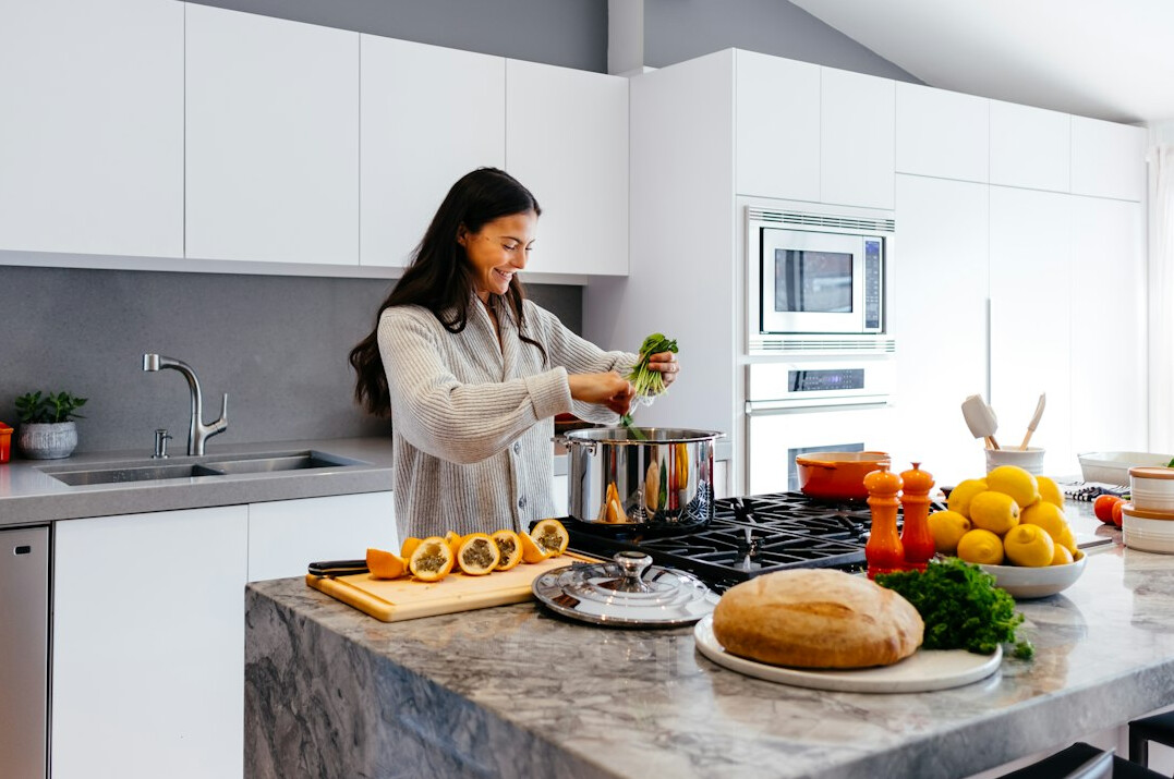 person preparing healthy meal